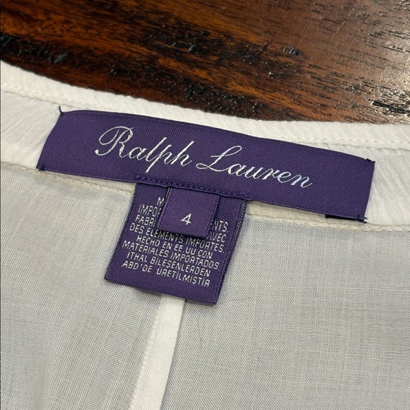 Ralph Lauren Collection White Cotton Viscose Vest size 4 - Picture 11 of 12